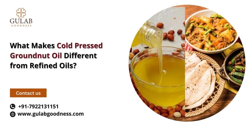 Cold pressed groundnut oil